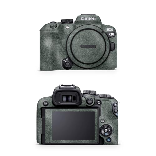 Glossy Glitter Camera Skin Compatible with Canon EOS R10 Camera (2022) - Green…