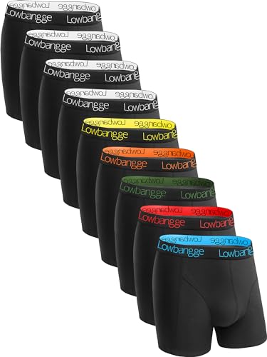 Premium Boxer Homme,Caleçon Homme Coton(Lot de 9),Coupe Confortable avec Technologie d'ajustement Parfait