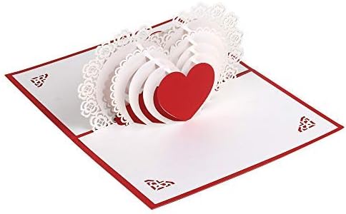 Laser Cut 3D Printed Love Greeting Card with Fast delivery