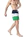 SHENGRUI Men's Swim Trunks Quick Dry Casual Swim Shorts Green M