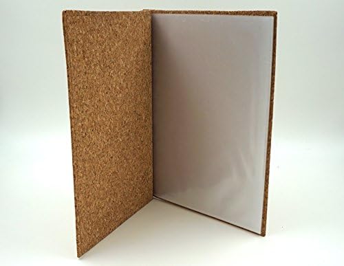 Cork Line A4 Menu with 10x Clear Pockets