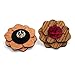 Men's Wood Lapel Flower Wooden Brooch Boutonniere Pin for Suit Wedding Corsage
