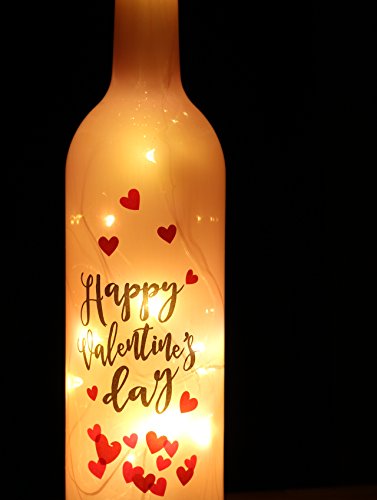 Lilone Glass LED Wine Bottle - Pink, Standard 5 Lilone Glass LED Wine Bottle - Pink, Standard - Image 5