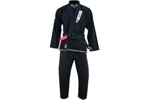Fadi Sports Excellence Kimono Series Premium BJJ Gi for Men | Jiu Jitsu Gi BJJ Uniform Poly/Cotton Blend | White/Black