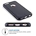 ULAK iPhone 6 Case, iPhone 6S Case Black, Sugar Candy Series Slim Fit Silicone & Hard PC Dual Layer Anti-Slip Drop Protection Case for Apple iPhone 6 & 6S 4.7 Inch, Black