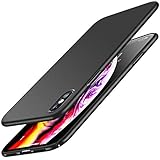 RANVOO iPhone Xs Case, Slim Fit Ultra Thin Hard Plastic Matte Minimalist Cover Anti-Scratch Anti-Fingerprint Case Only for iPhone Xs 5.8 inch (2018), Black
