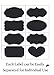 Chalkboard Labels & Markers - 104 Large Labels, 3 Erasable Chalk Pens (Pink, White, Blue) Premium Blackboard Stickers for Storage Bins, Mason Jars, Pantry