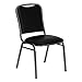 Flash Furniture Hercules Stacking Banquet Chairs with Padded Seats, Vinyl Upholstered Event Chair with 500-lb. Static Weight Capacity, Set of 4, Black