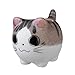 Bluecell Mini Ceramic Cute Animal Shaped Cartoon Home Decoration Vase Flower Pots Cat Shape Planter for Succulent Plant/Cactus Flower (Adorkable)