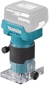 Makita DRT52Z 18V Li-ion LXT Brushless Router Trimmer 0-42mm Plunge 1/4 in Chuck view 4