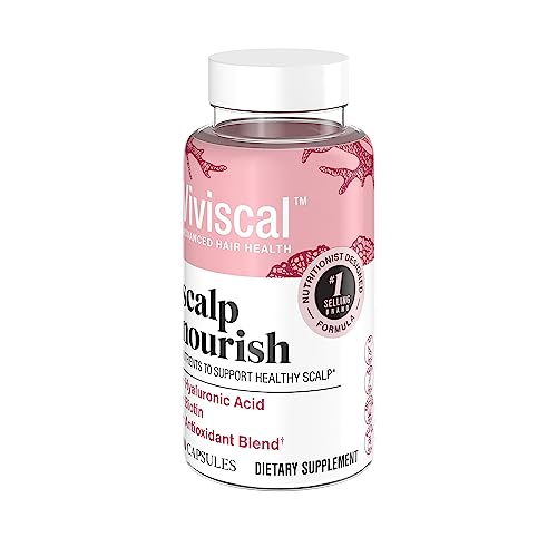 VIVISCAL SCALP NOURISH SUPPLEMENT, BLEND OF NUTRIENTS FOR SCALP HEALTH & HAIR FOLLICLES, FORTIFY HAIR’S NATURAL BEAUTY, FOUNDATION FOR HEALTHY HAIR GROWTH VITAMINS, 30CT – 1 MONTH