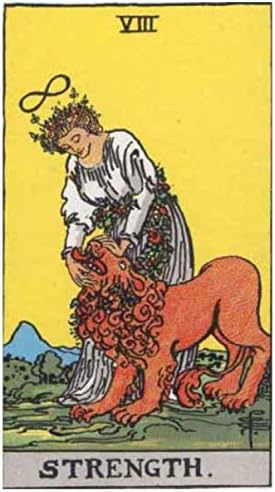 Tarot Notebook Journal - Strength: Medium College Ruled for Your Daily Readings Illustrated with the Beautiful Rider-Waite tarot deck (Major Arcana Journal)