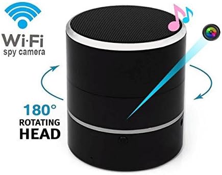 Bluetooth Speaker Hidden Camera 1080P WIFI HD Spy Cam Wireless Mini Camera Rotate 180° Video Recorder Motion Detection Real-Time View Nanny Cam