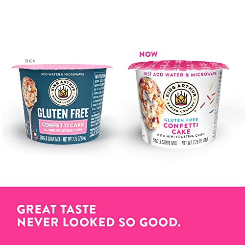 King Arthur, GlutenFree Single Serve Confetti Cake Mix, GlutenFree, NonGMO Project Verified