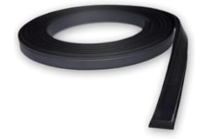 GORDON GLASS CO. Gordon Glass® Flexible Magnetic Strip Insert for Framed and Semi-Framed Swinging Glass Shower Doors with 3/8" Width, 75" Long (Polarized), Made in USA