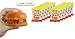 ULTIMATE GIANT GUMMY HAMBURGER CANDY SAMPLER – (1) Giant Gummy Hamburger + (12) Mini Gummy Burgers, Individually Wrapped
