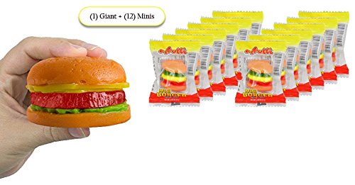 Ultimate giant gummy hamburger candy sampler – (1) gi…