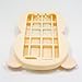 Samsung Galaxy S7 Edge Case, Maoerdo Cute 3D Cartoon Beige Stripes Pig Silicone Rubber Phone Case Cover for Samsung Galaxy S7 Edge