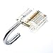 Practice Lock Set, Transparent Cutaway Crystal Pin Tumbler Keyed Padlock, Lock Picking Training Kit for Locksmith