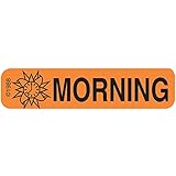 Pharmex 1-795 "Morning" Permanent Paper Label, 1