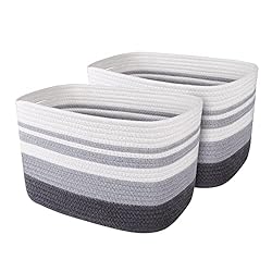 WISELIFE Storage Basket 2 Pack, Laundry