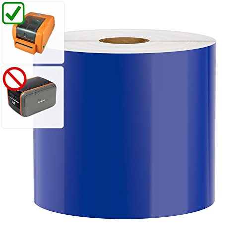 DuraLabel PRO Compatible Premium Vinyl Tape, Blue, 4