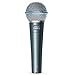Shure BETA 58A Supercardioid Dynamic Microphone with High Output Neodymium Element for Vocal/Instrument Applications