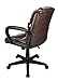 Brenton Studio(R) Briessa Mid-Back Vinyl Chair, Brown/Black