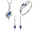 iLH Clearance Deals Necklace+Earrings+Bracelet Jewelry Set Womens Mixed Style Bohemia Color Bib Chain Necklace Bracelet Earrings Jewelry by (deep Blue)