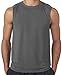 Mens Sleeveless Muscle Tank Top, XL Charcoal