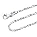 925 Sterling Silver 1.2 MM Singapore (Twisted Curb) Chain Necklace Italian Thin Strong Lobster Claw Clasp 16 - 30