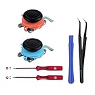 [2026最新]Mcbazel Switch 2ジョイコン対応 修理セット 3D交換用ジョイスティック アナログスティック左右 2個セット 工具付き Joycon 修理パーツ(2025年モデル対応)