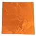 SODIAL(R) Cute 100pcs Sweets Candy Package Foil Paper Chocolate Lolly Foil Wrappers Square (Orange)