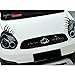 YGMONER Black False Eyelashes Sticker Car Headlights Decal