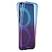 Galaxy S8 Clear Case, AMASELL 360 Full Protective Shockproof Front and Back Transparent TPU Design Gel Soft Case Cover for Samsung Galaxy S8 /SM-G950, Blue Purple