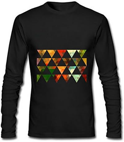 FeelingSmart ArtGeometrictriangle Cool Look Style Long Sleeve mens T-shirt Size XXXXXL