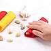 KSPOWWIN 4 Pack Upgrade Version Silicone Garlic Peeler Garlic Roller Peeling Tube Easy Useful Kitchen Tools(Red & Yellow)