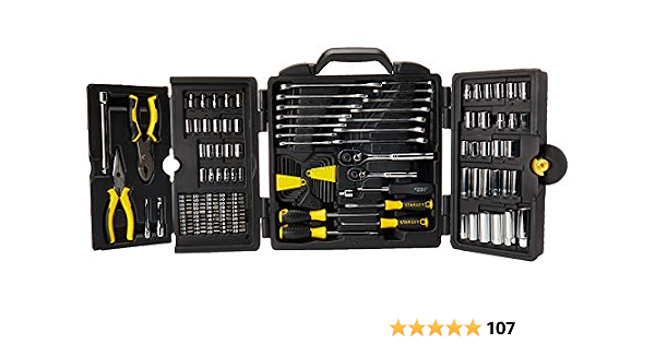 Amazon.com: STANLEY 97-543 - Juego de llaves de vaso para mecánicos, 150  piezas : Herramientas y Mejoras del Hogar