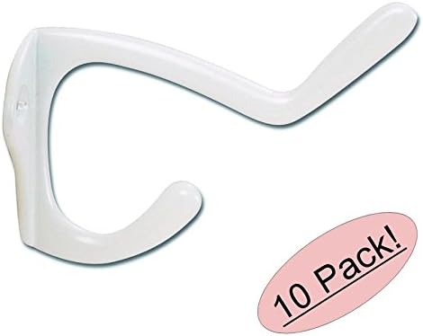 Designers Impressions 10 Pack 57577 White Coat & Hat Hook