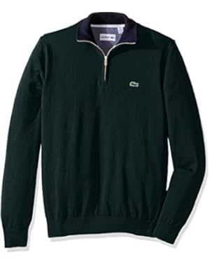 Lacoste Men's Seg 1 1/4 Zip Jersey Sweater