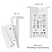 VIVO White Dual Wall Mount Brackets Designed for Sonos One, SL, and Play:1 Audio Speakers | Adjustable Mounting for 2 Sonos Speakers (MOUNT-PLAY1W)