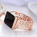 Compatible with Apple Watch Band 40mm 38mm Series 4 3 2 1 iWatch Bands Women, Fresheracc Bling Metal Floral Jewelry Wristband Replacement Straps