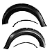 Fender Flares Fits 2009-2014 Ford F150 | Pocket Rivet Style ABS Smooth Black Pocket Rivet Added-on Bodykit by IKON MOTORSPORTS | 2010 2011 2012 2013