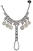 Zealmer Boho Gypsy Silver Coin Charms Slave Bracelets Hand Chain Bracelet Floral