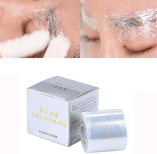 Sumilulu Permanent Makeup Supplies Eyebrow Tattoo Plastic Wrap Preservative Numbing Film (Silver)