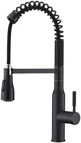 Oil Rubbed Bronze Antique Single Handle Pull Down Sprayer Kitchen Sink Faucets With Two Function(Cold and Hot Water) Provided By KVADRAT