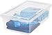 IRIS Clear Modular Shoe Box, 6 QT, 12 Pack