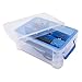 Advantus Super Stacker Divided Storage Box, 6 Sections, 10.38