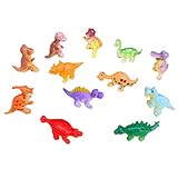 Dimart Kids Toys Mini Cartoon Dinosaurs Figures Assorted Set of 12 (B, Multicolor)
