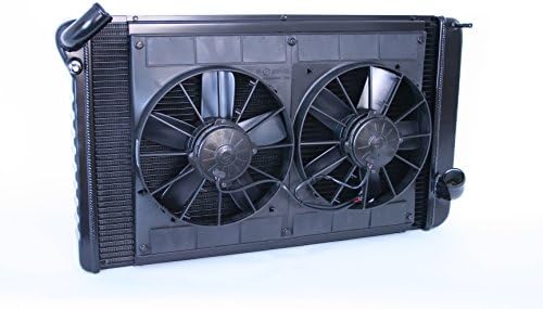 Dewitts 1969-72 Corvette BB Manual Aluminum Dual 11" fans and wiring Radiator